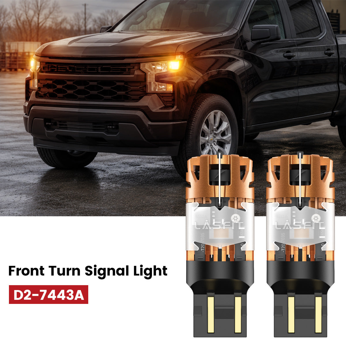 2019-2026 Chevrolet Silverado 1500 7443 led front turn signal light