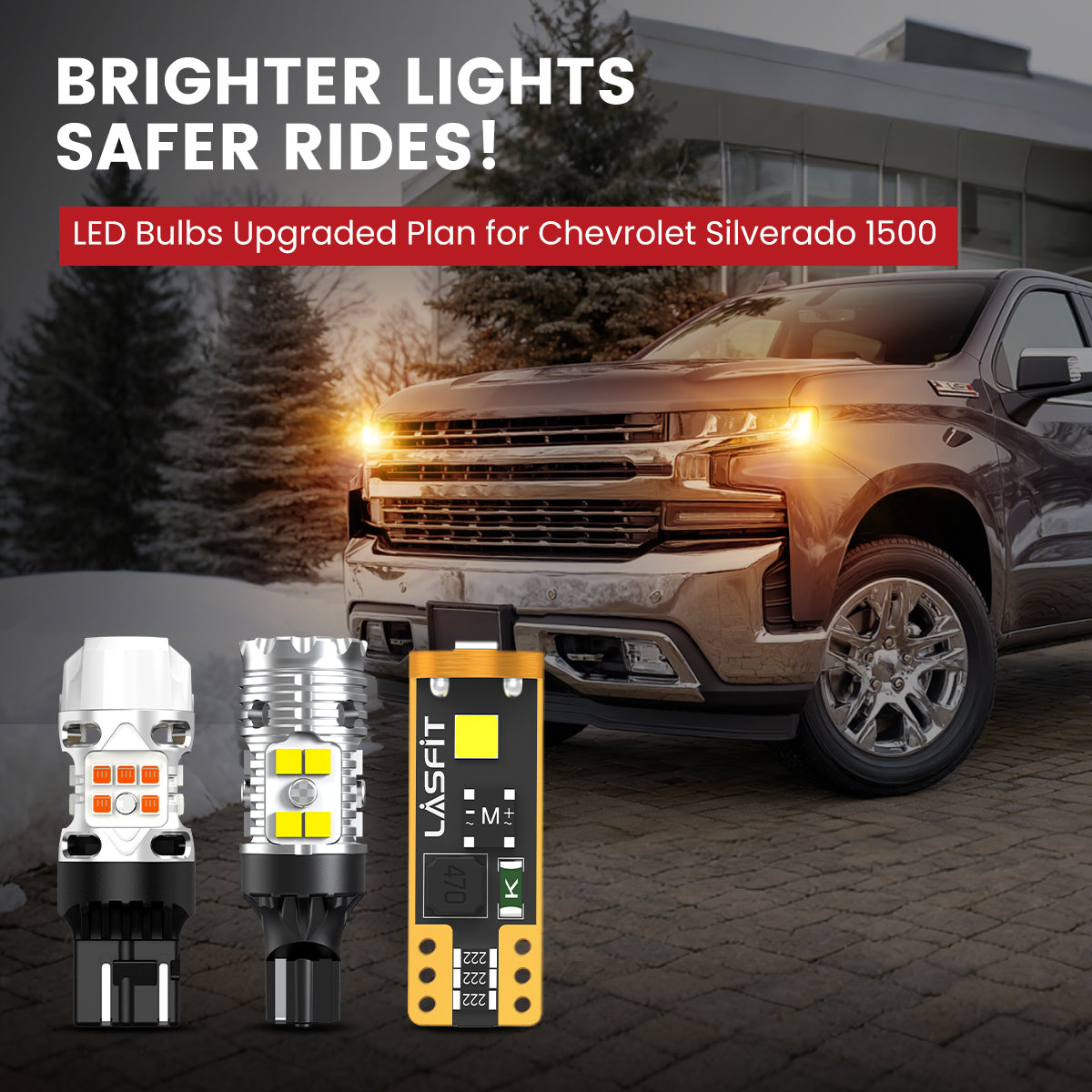 Lasfit LED Bulbs for 2019-2026 Chevrolet Silverado 1500