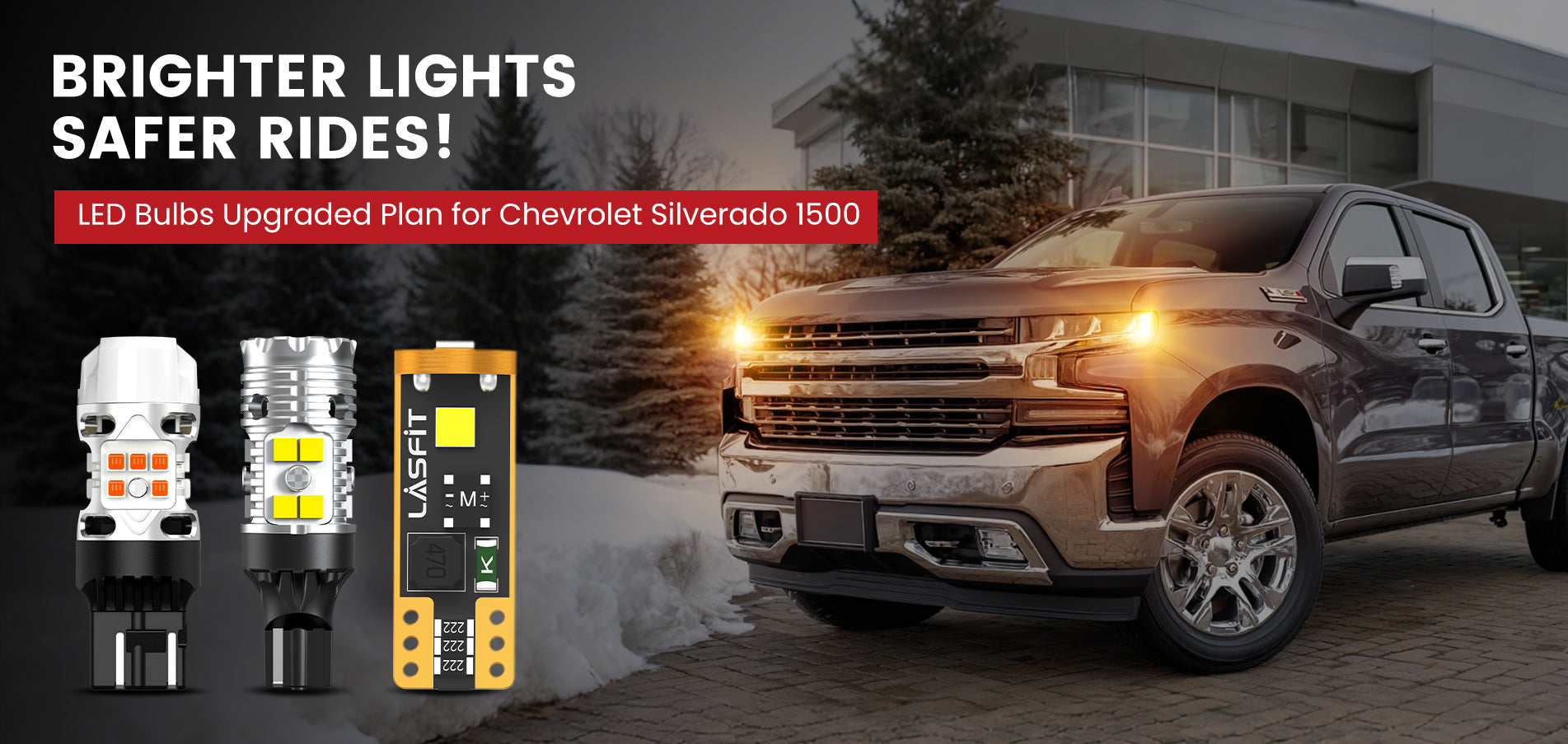 Lasfit LED Bulbs for 2019-2026 Chevrolet Silverado 1500