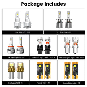 Lasfit combo package led bulbs for 2019-2026 Mercedes-Benz Sprinter 1500/2500/3500/4500 W/ Halogen Headlights