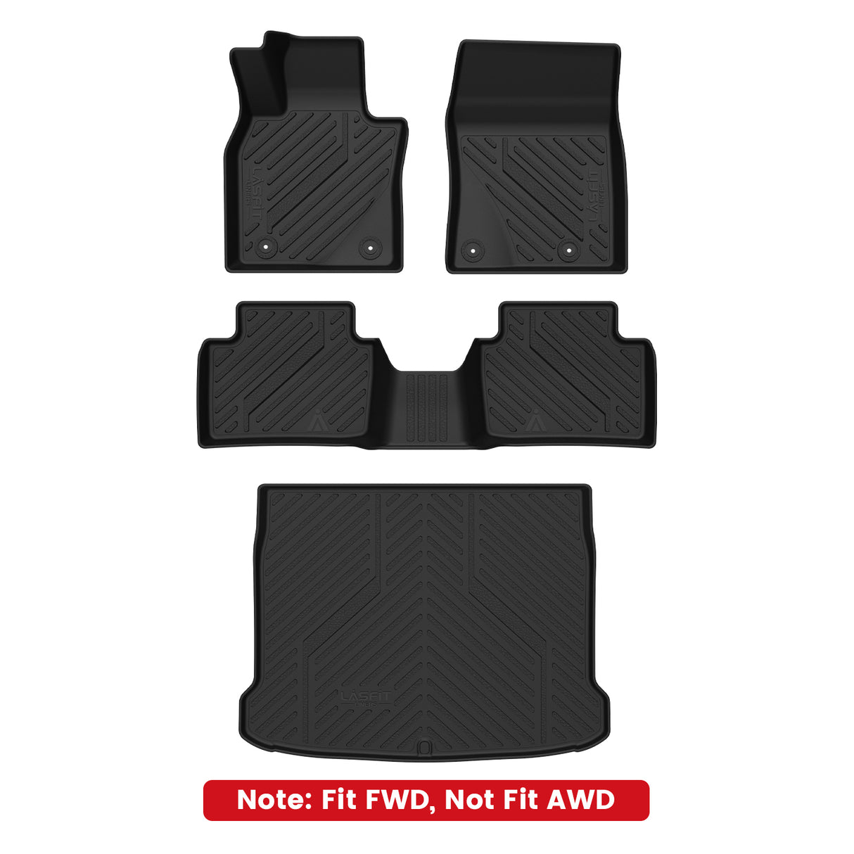  2019-2026 Mazda Mazda3 All-weather Floor Mats & Cargo Mat FWD