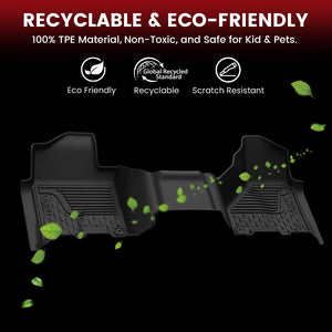 2019-2026 Ram 2500 3500 Mega Cab Floor Mats TPE Material
