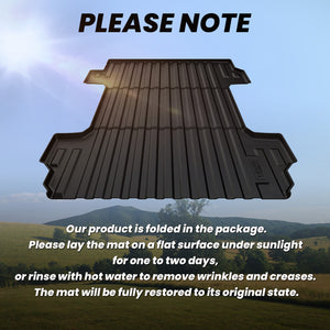 Fit for 2019-2026 GMC Sierra 1500 Short Box Truck Bed Mat / Tailgate Mat, Cannot Work With Tonneau Cover
