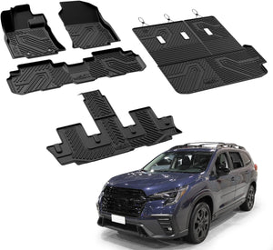 Fit for 2019-2026 Subaru Ascent Floor Mats & Cargo Mat with Seatback Protector, Fit 7 Seats