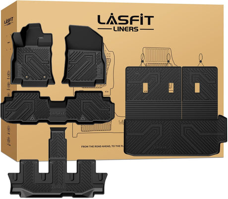 Fit for 2019-2026 Subaru Ascent Floor Mats & Cargo Mat with Seatback Protector, Fit 7 Seats