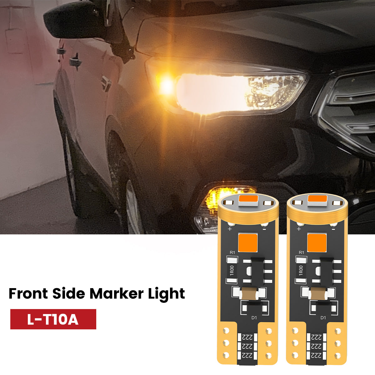 Lasfit 168 led front side marker light for 2019 Ford Escpae