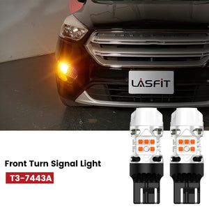 Lasfit 7443A led front turn signal light for 2019 Ford Escape