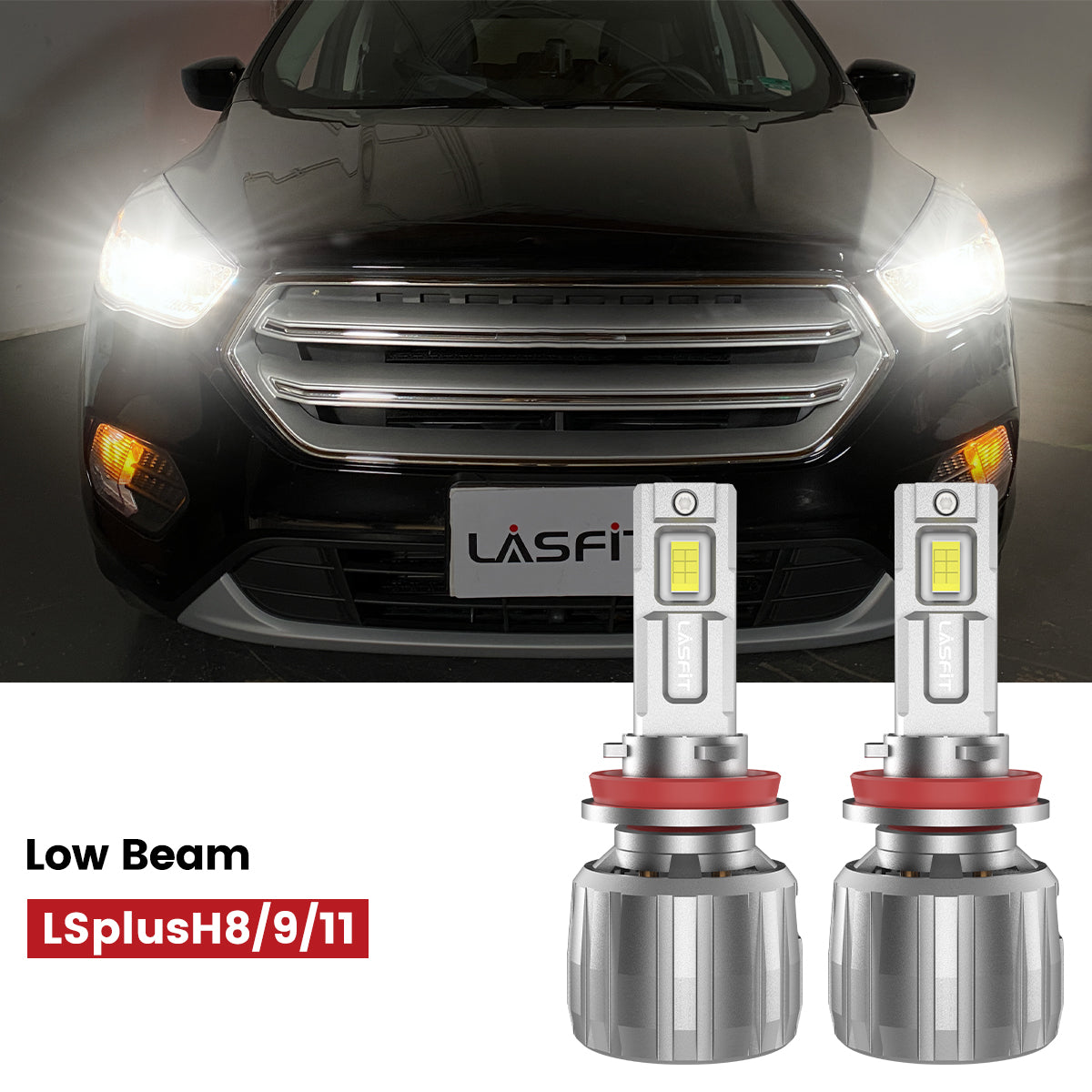 Lasfit H11 led low beam for 2019 Ford Escape