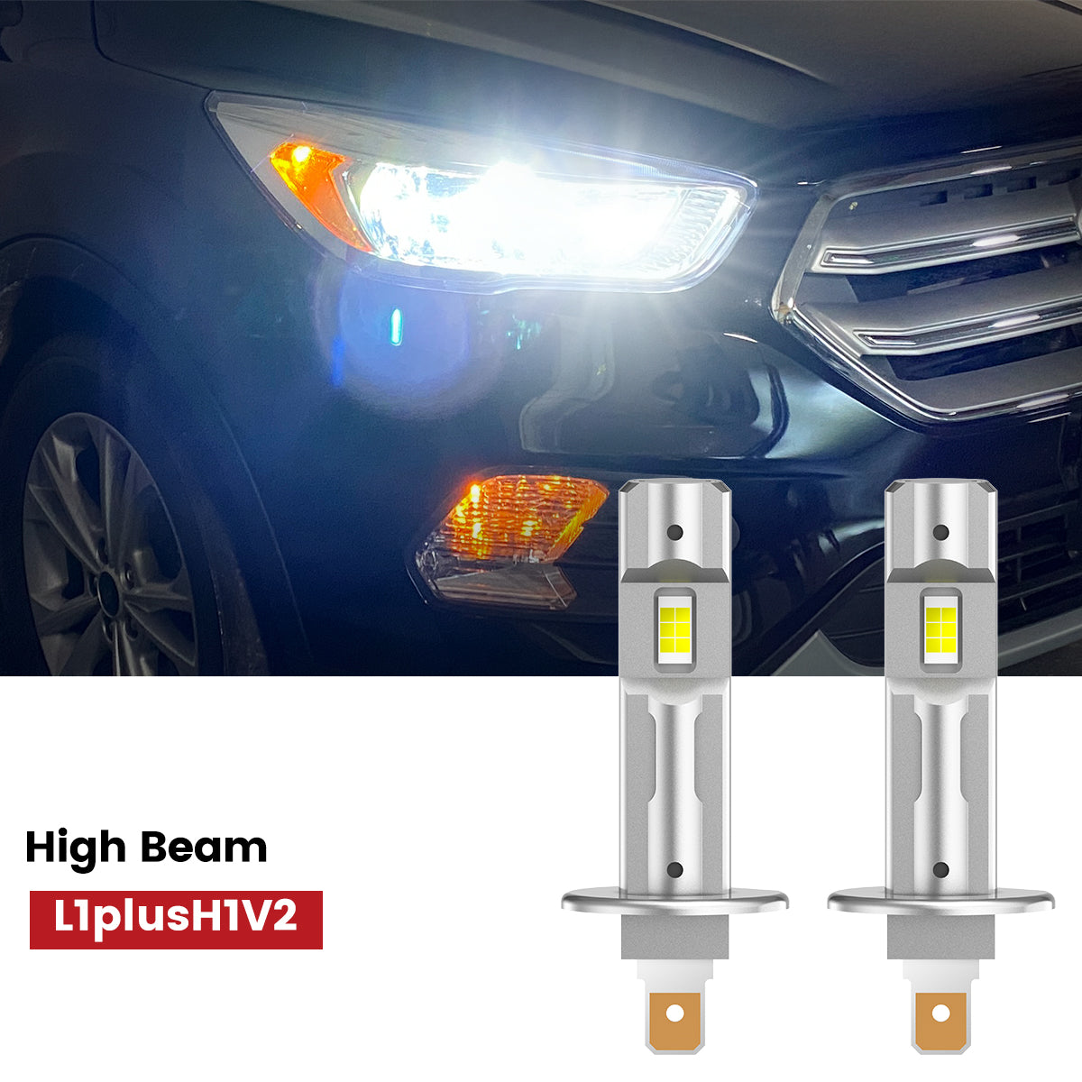 Lasfit H1 led high beam for 2019 Ford Escape