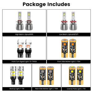 Lasfit combo package led bulbs for 2019 Ford Escape S