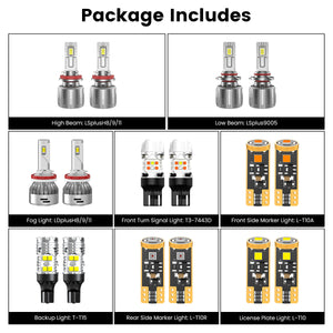 Lasfit combo package led bulbs for 2019 Ford Escape SE(projector)