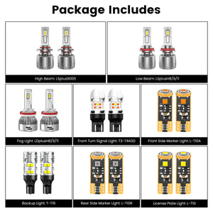 Lasfit combo package led bulbs for 2019 Ford Escape SE(reflector)