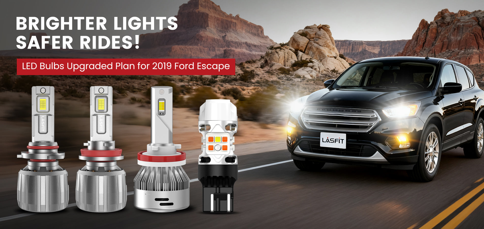 Lasfit LED Bulbs for 2019 Ford Escape