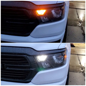 Lasfit 7443 led front turn signal lights for 2019 Ram 1500