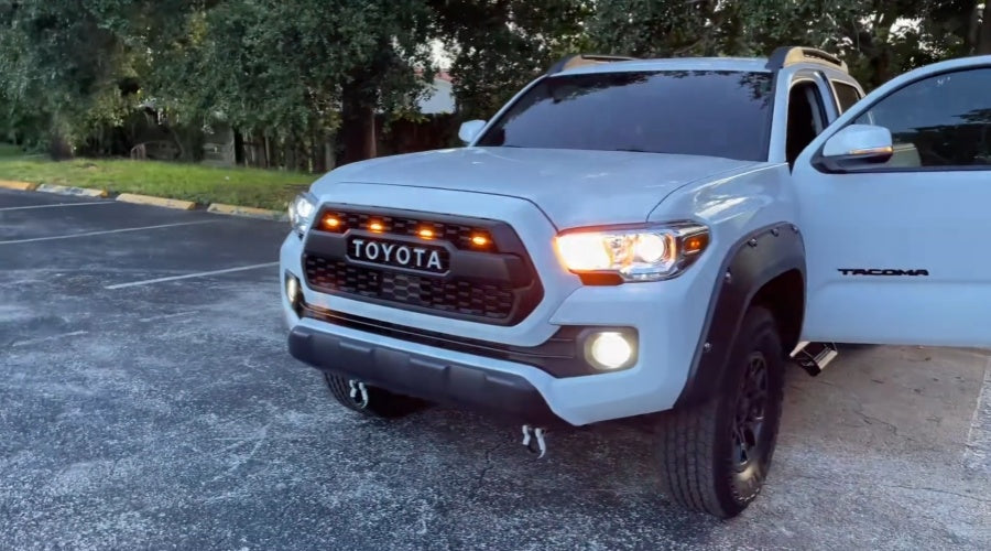 Lasfit 7443 led front turn signal lights for Toyota Tacoma
