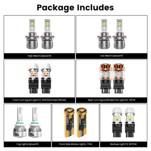 Fit for 2020-2022 Ford Chassis Cab F-350/450/550 The Brightest LED Bulbs Upgrade