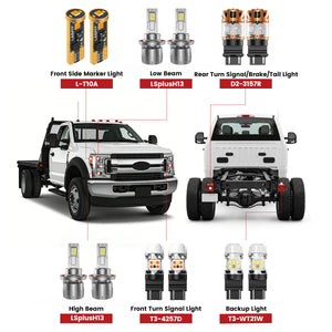 Fit for 2020-2022 Ford Chassis Cab F-350/450/550 The Brightest LED Bulbs Upgrade