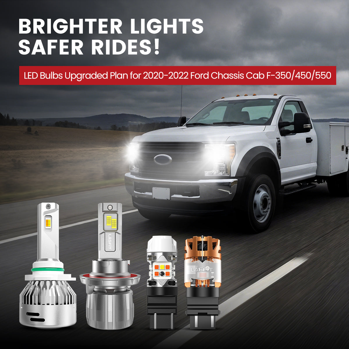 Lasfit LED Bulbs for 2020-2022 Ford Chassis Cab F-350/450/550