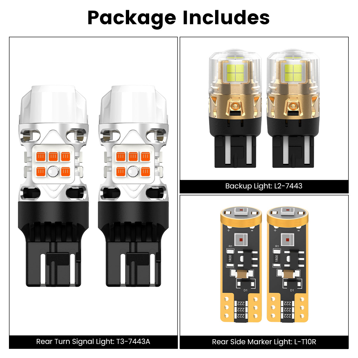 Lasfit combo package led bulbs for 2020-2022 Ford Escape 