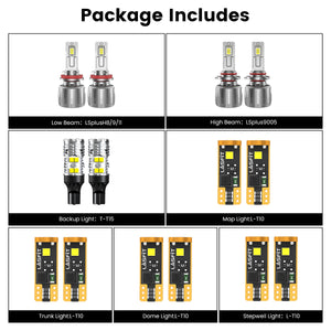 Lasfit combo package led bulbs for 2020-2022 Honda CR-V with headlight bulbs