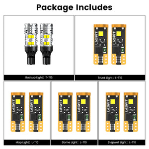 Lasfit combo package led bulbs for 2020-2022 Honda CR-V without headlight bulbs