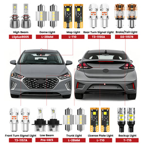Lasfit led bulbs for 2020-2022 Hyundai Ioniq