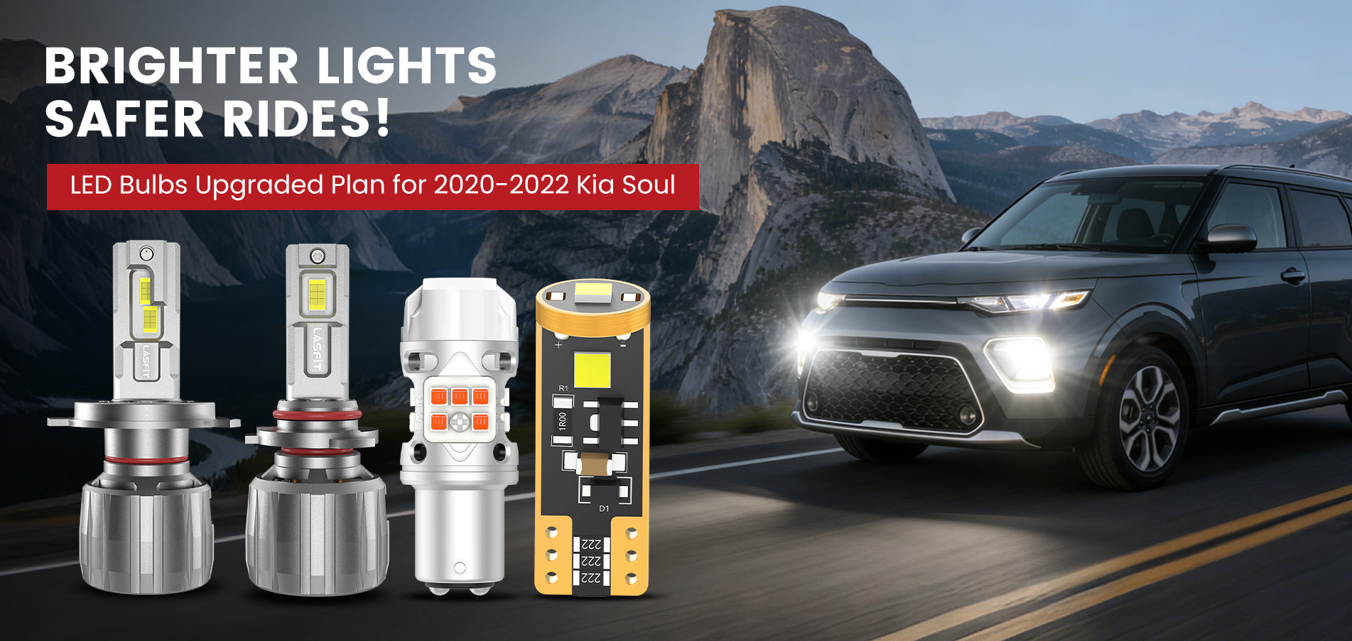 Lasfit LED Bulbs for 2020-2022 Kia Soul