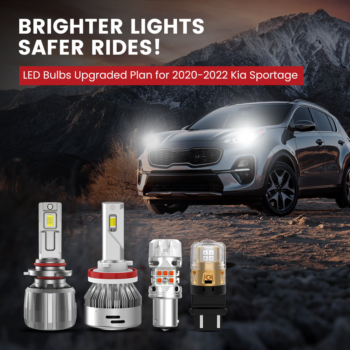 Lasfit LED Bulbs for 2020-2022 Kia Sportage