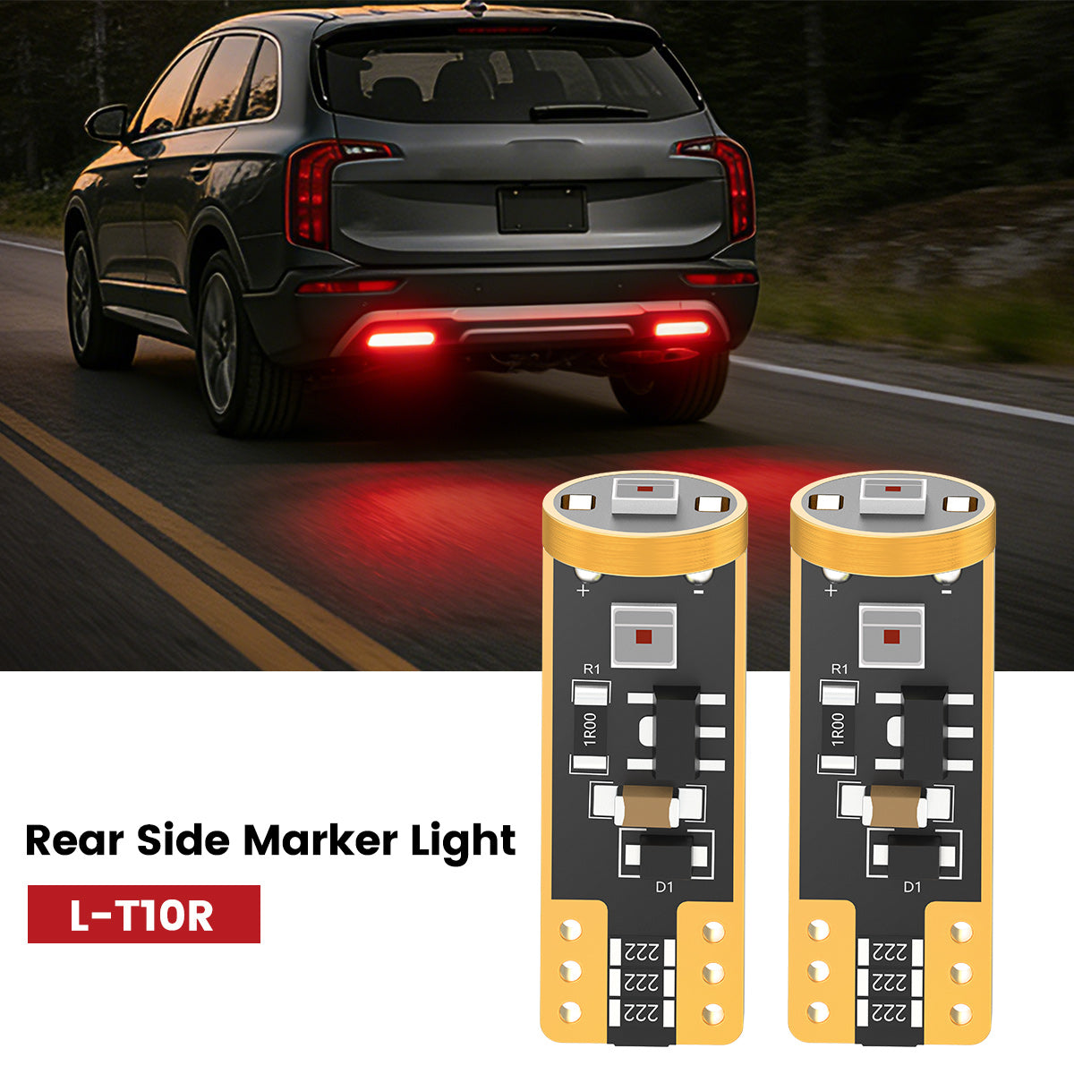 Lasfit 168 led rear side marker lights fit for 2020-2022 Kia Telluride  