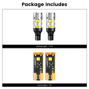 Lasfit combo package led bulbs for 2020-2022 Kia Telluride  SX