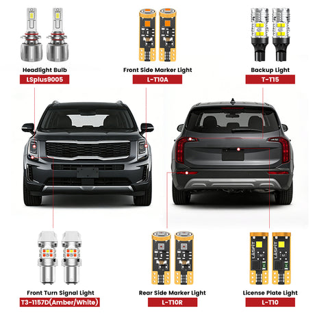 Lasfit led bulbs for 2020-2022 Kia Telluride  