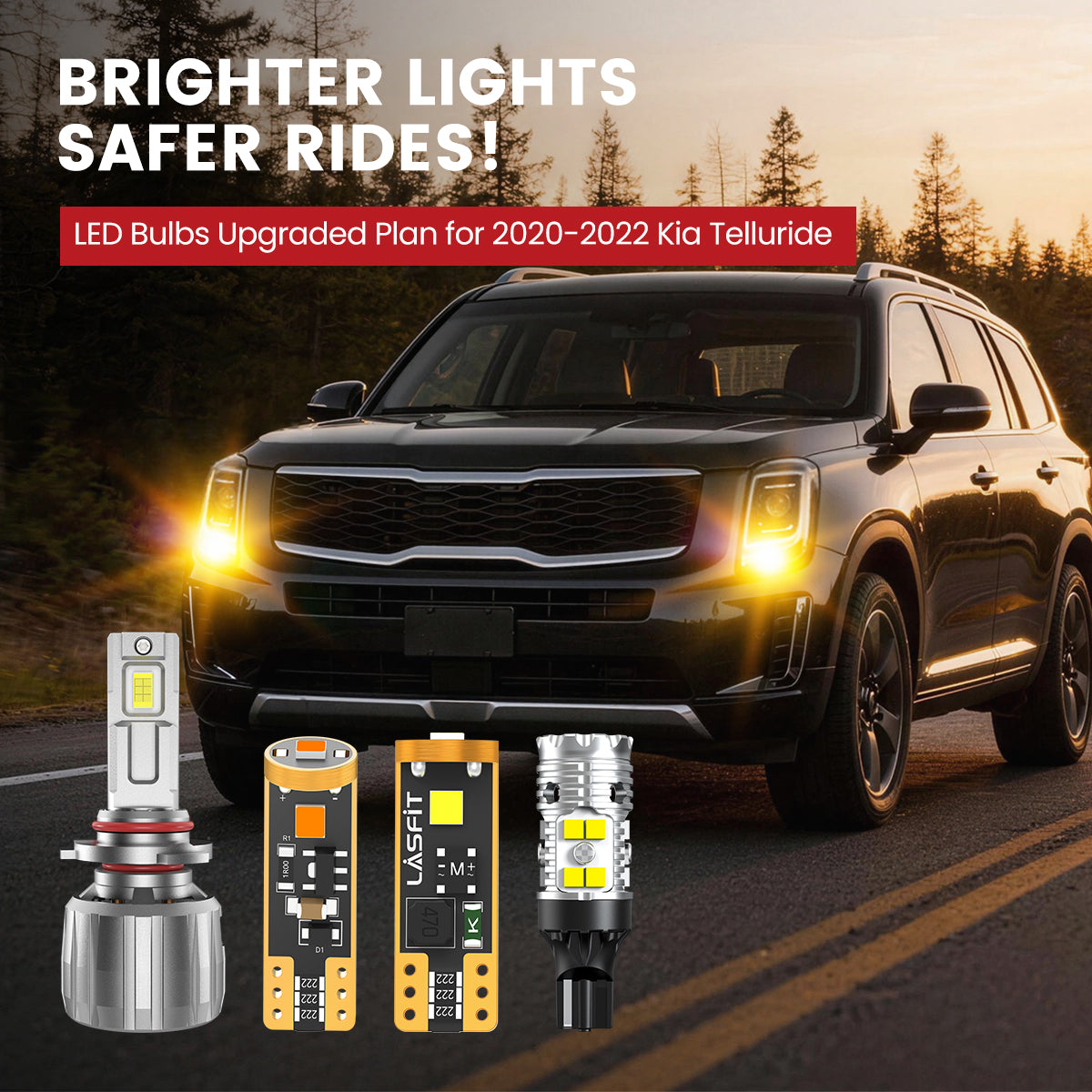 Lasfit LED Bulbs for 2020-2022 Kia Telluride