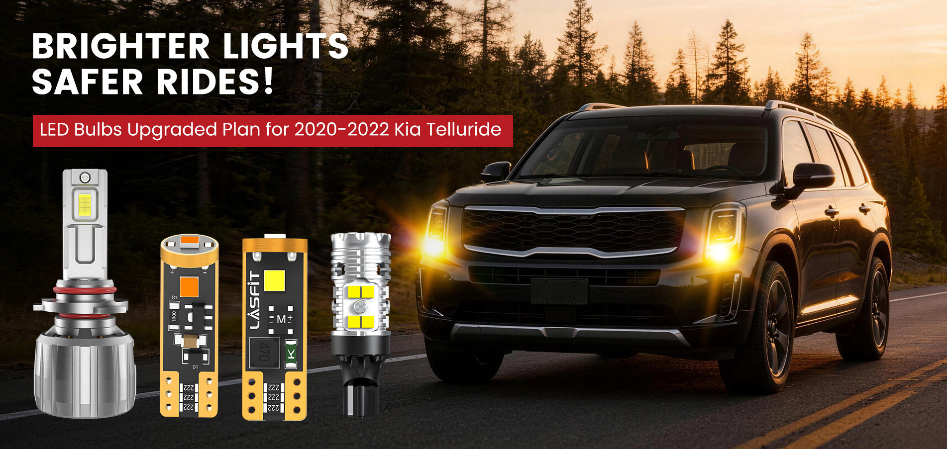 Lasfit LED Bulbs for 2020-2022 Kia Telluride