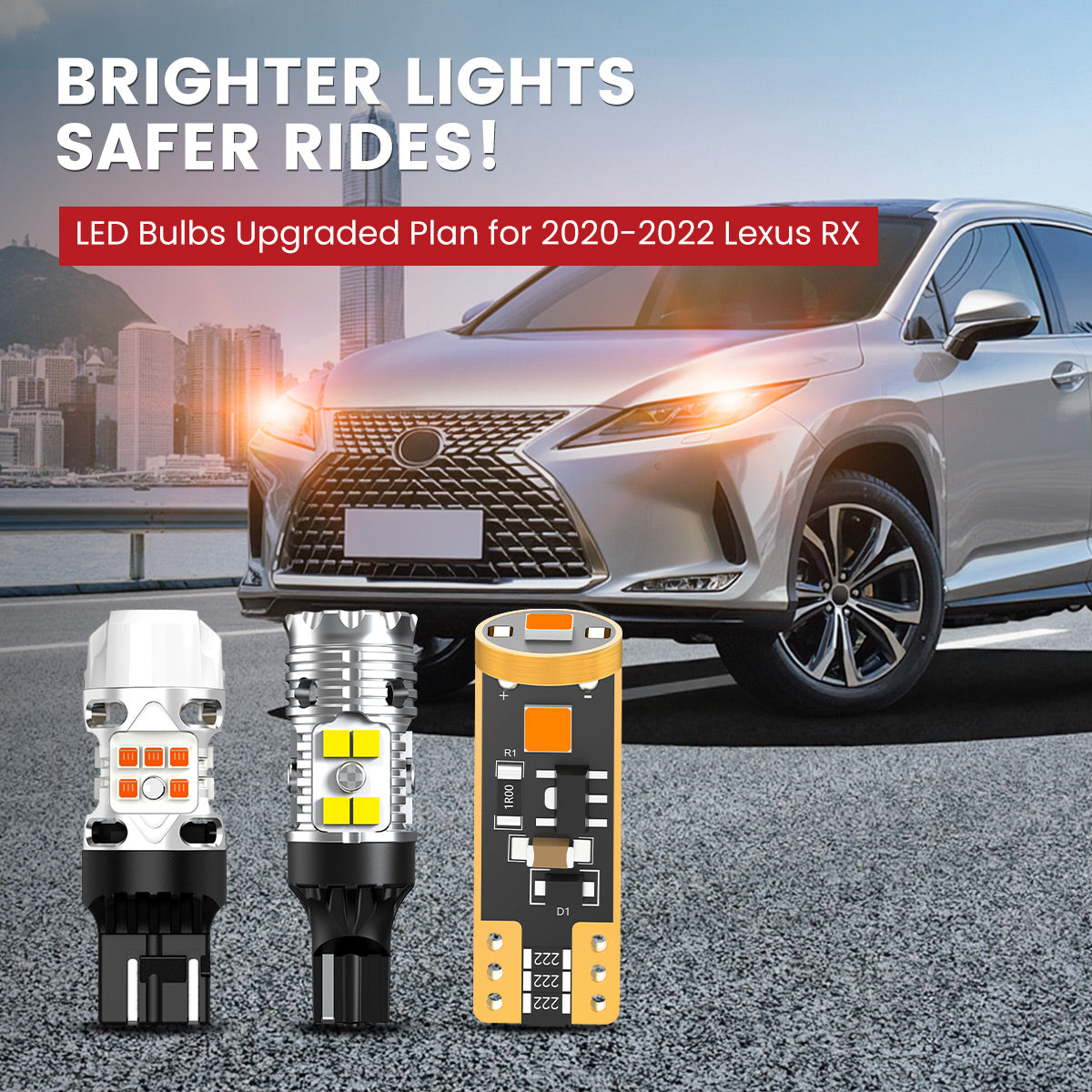 Lasfit LED Bulbs for 2020-2022 Lexus RX