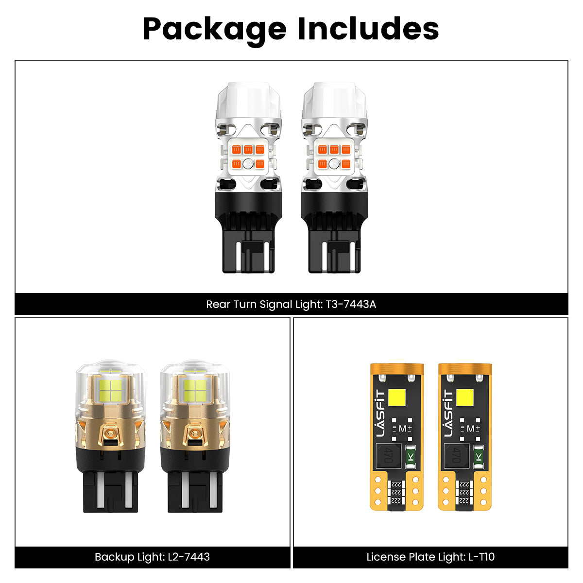 Lasfit combo package led bulbs for 2020-2024 Ford Explorer