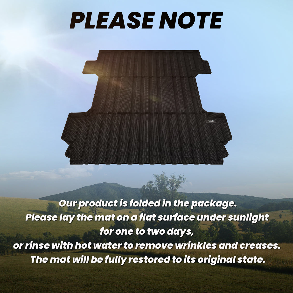 Fit for Chevrolet  Silverado 2500HD/3500HD 2020-2024 82.25 inches Truck Bed Mats Easy to flat