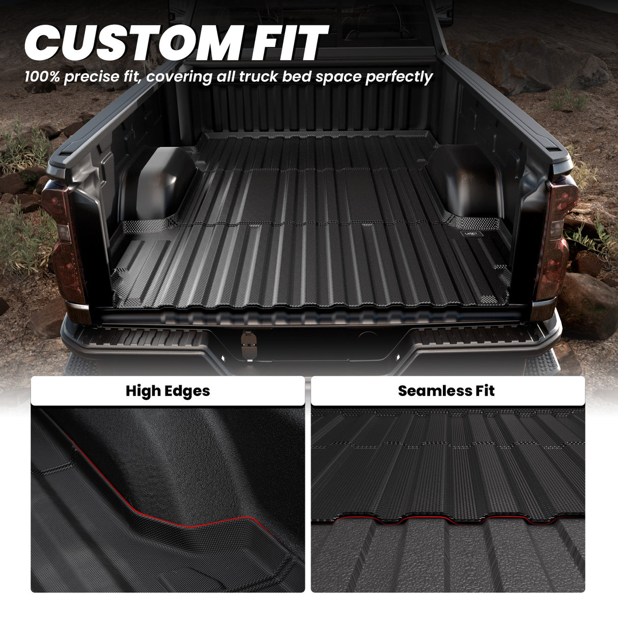 2020-2025 Chevrolet Silverado 2500HD 3500HD Heavy Duty 82.25"(6.8FT) Standard Custom Bed Mat