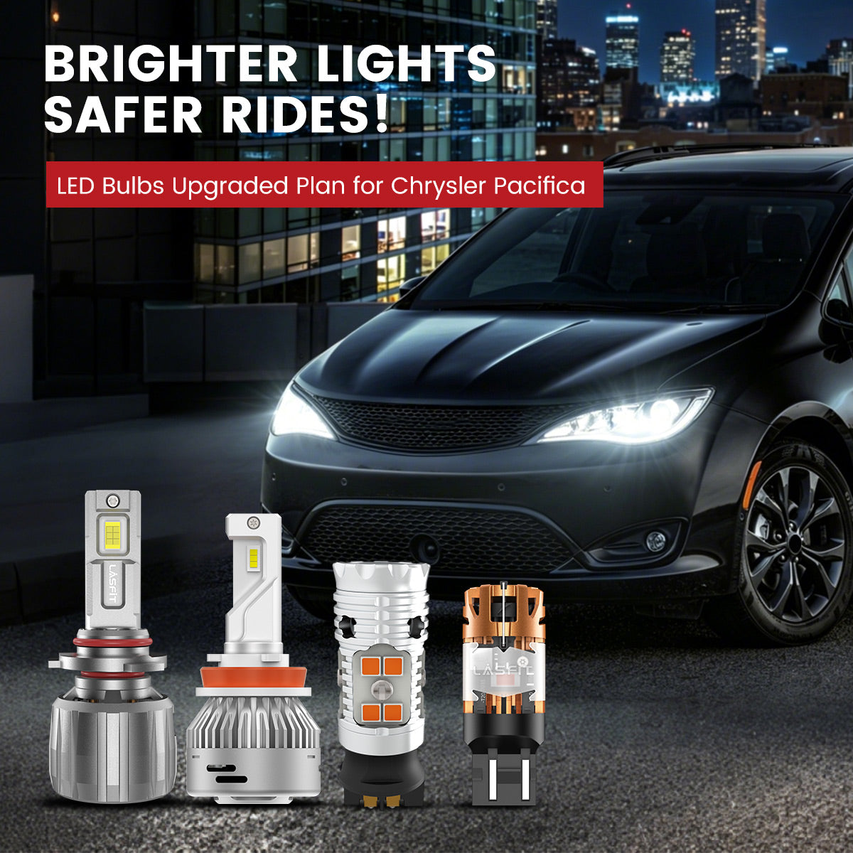 Lasfit LED Bulbs for 2020-2025 Chrysler Pacifica