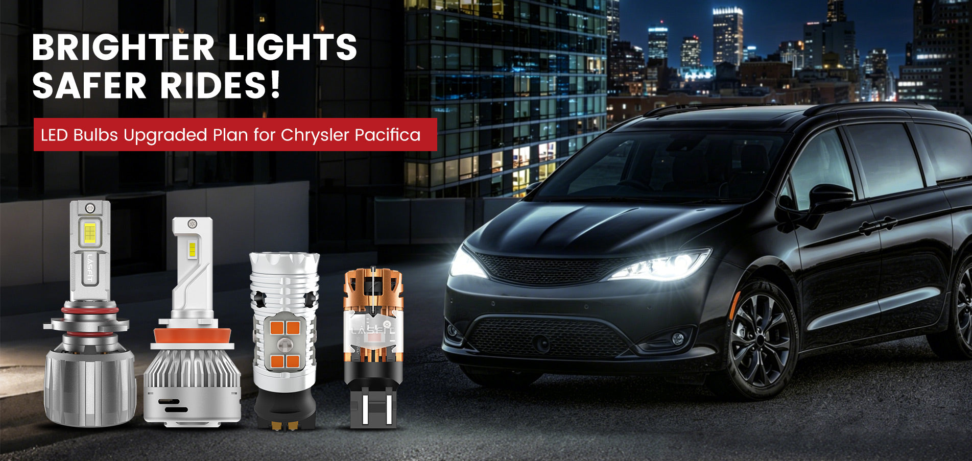 Lasfit LED Bulbs for 2020-2025 Chrysler Pacifica