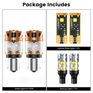 Lasfit combo package led bulbs for 2020-2025 Hyundai Sonata 2020-2023 W/ Reflector Assembly