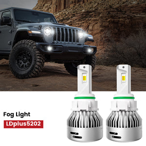 Lasfit 5202 led fog lights fit for 2020-2025 Jeep Gladiator