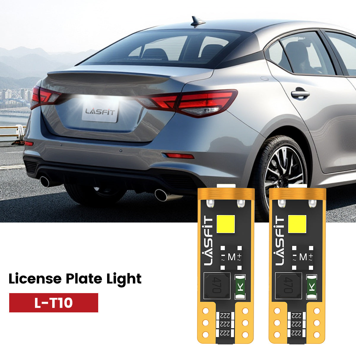 Lasfit 168 led license plate lights fit for 2020-2025 Nissan Sentra