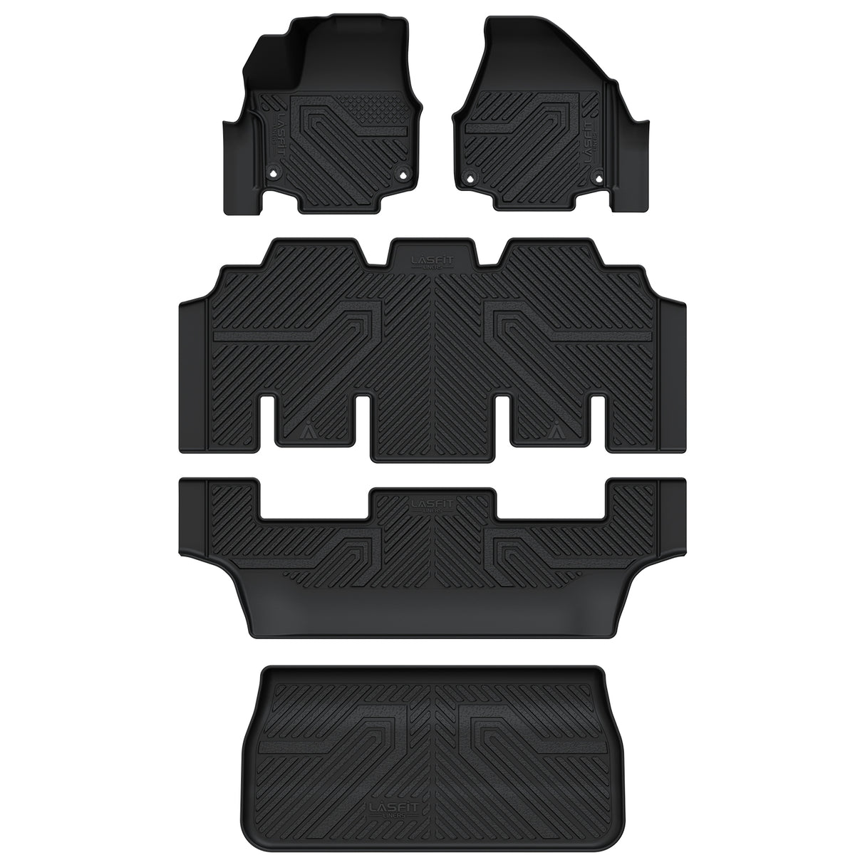 Fit for 2020-2025 Chrysler Voyager Floor Mats & Cargo Mat, Only Fit for Stow N'Go Bucket Seats
