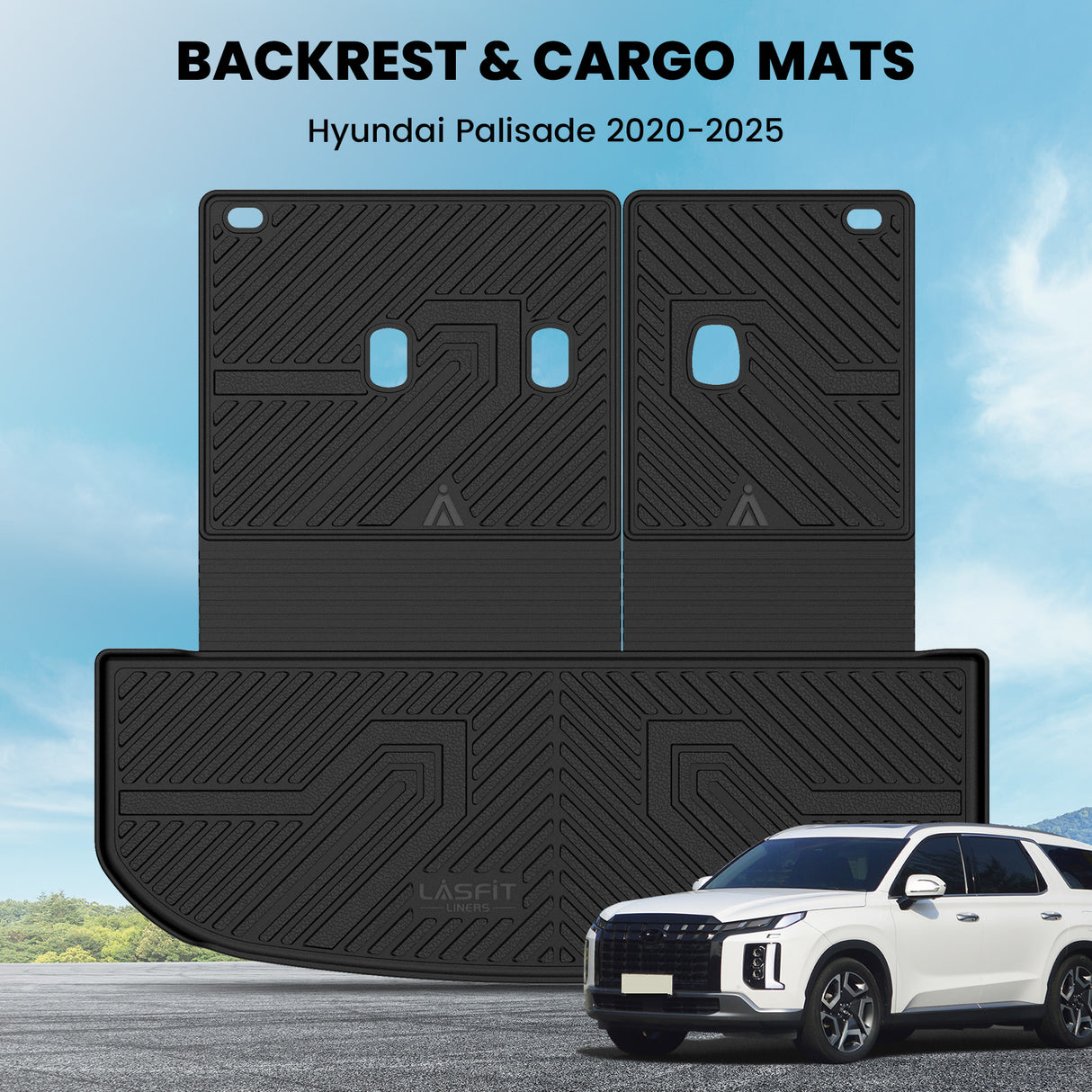 2020-2025 Hyundai Palisade Seatback and Cargo Mat