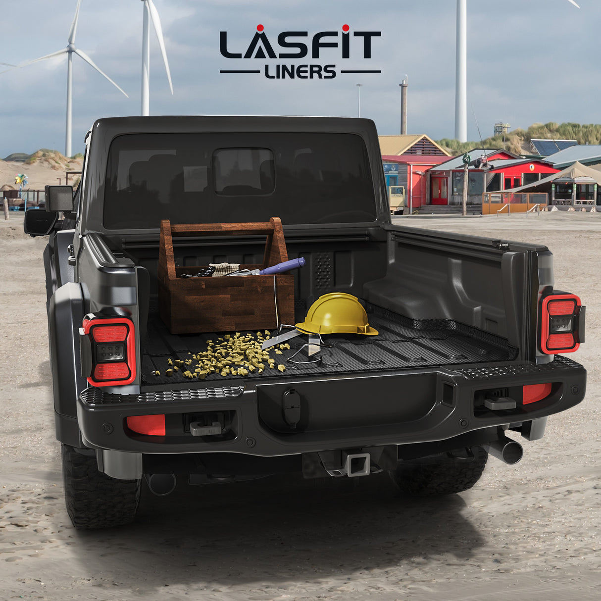 Fit for 2020-2025 Jeep Gladiator Truck Bed Mat 5FT(60.3"), Custom-Fit TPE Bed Liner