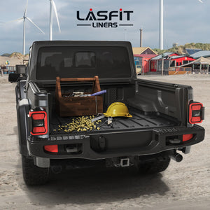 Fit for 2020-2025 Jeep Gladiator Truck Bed Mat 5FT(60.3"), Custom-Fit TPE Bed Liner