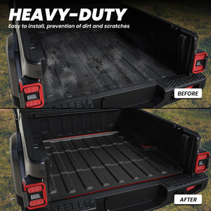 Fit for 2020-2025 Jeep Gladiator Truck Bed Mat 5FT(60.3"), Custom-Fit TPE Bed Liner