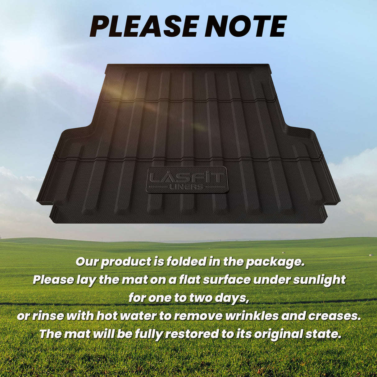  2020-2025 Jeep Gladiator Truck Bed Mat 5FT(60.3") Packaging Notes
