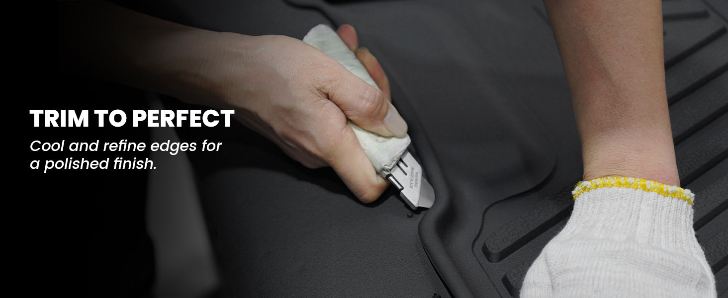 Trim to Fit Process on 2020-2025 Kia Telluride Floor Mats