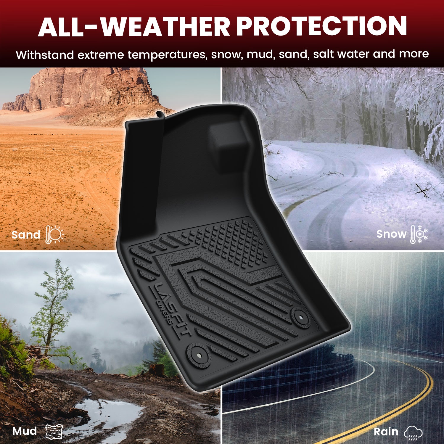 matts　27.0㎝ Volkswagen Atlas Cross Sport Floor Mats & Cargo Mat - Custom Fit